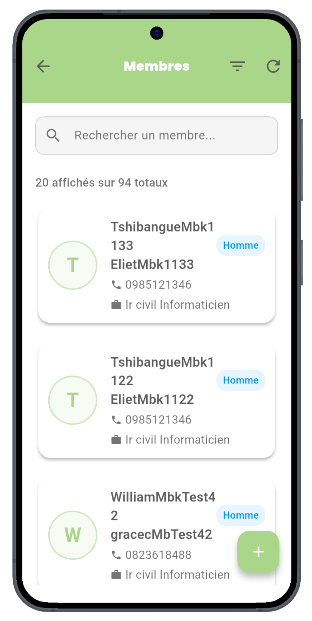 Gestion des cartes de membre Revoplus